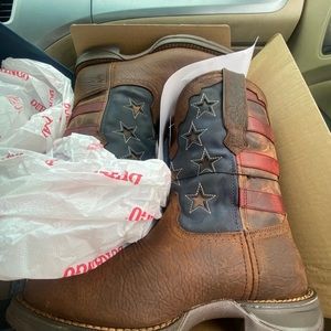 i’m selling these boots they are brand new with box and tags size 8.5 men’s